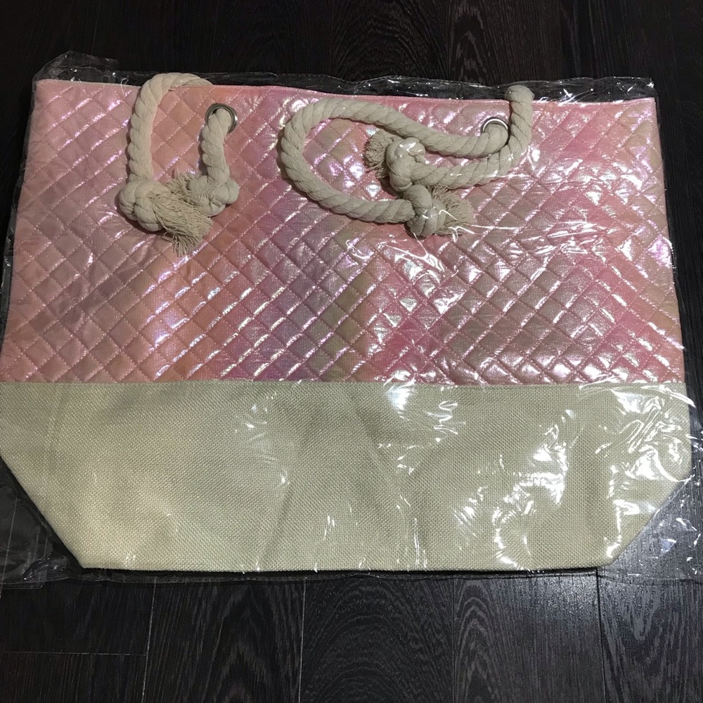 Mermaid Pink Beach Tote - slight flaw - Picture 3 of 7